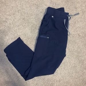 Small navy figs scrub pant- read description
